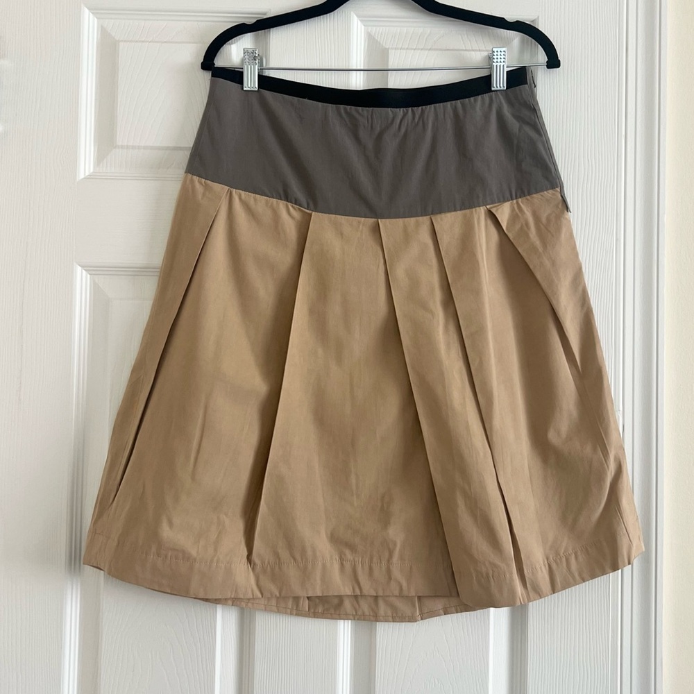 Marni Colorblock Pleated Skirt